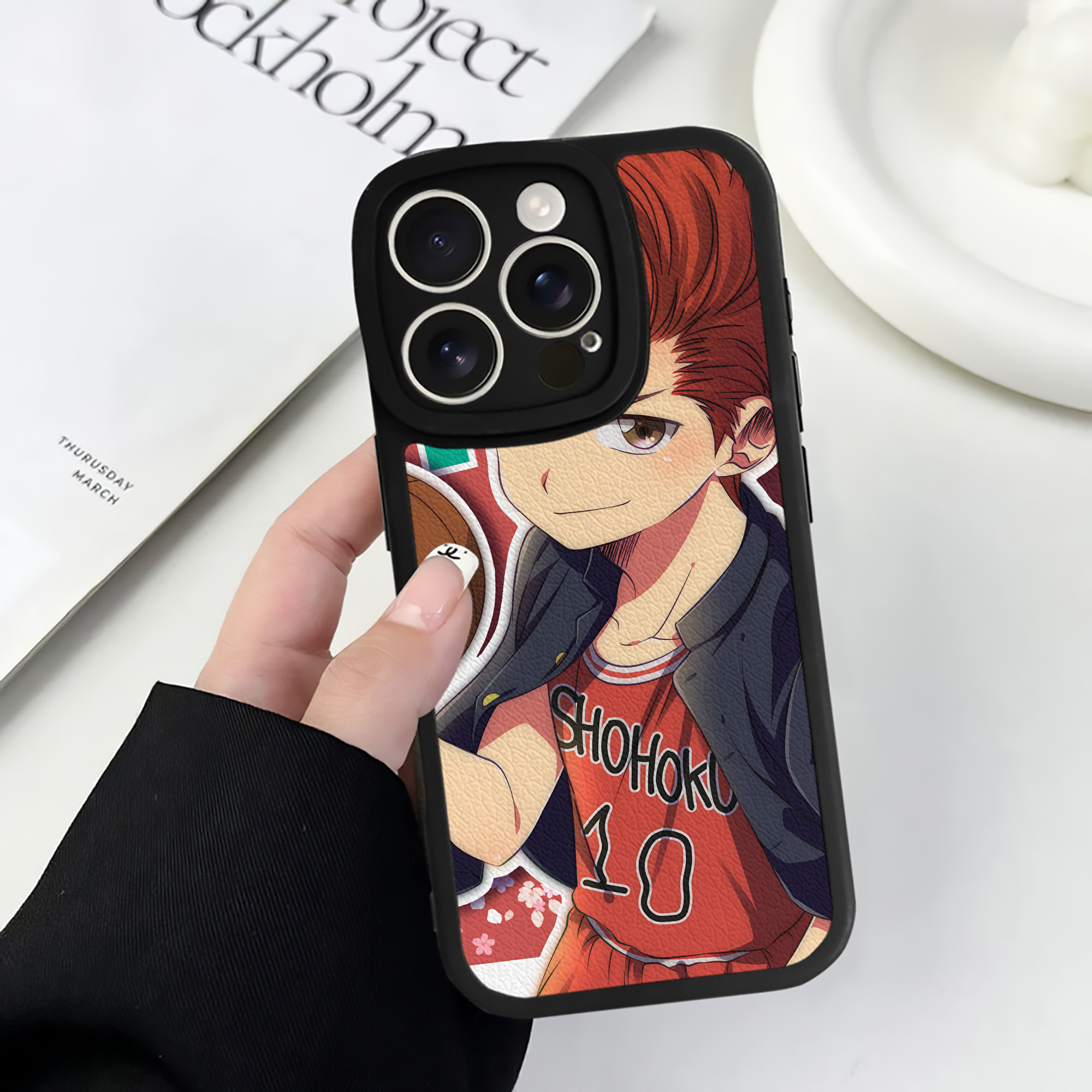 （画像用） SLAM DUNK／スラムダンク 【iPhone 16シリーズ対応】シリコンスマホケース（レザー調） 材質：シリコン